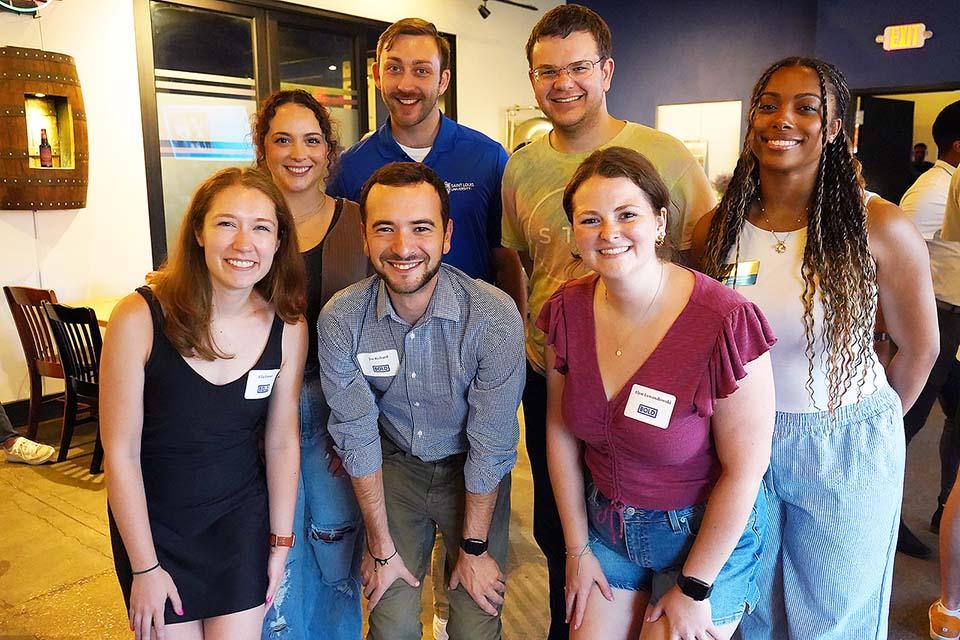 Billikens of the Last Decade (BOLD) met for a brewery tour and happy hour on Thursday, June 26 at Schlafly Bottleworks. Photo by Megan Favignano Mansouri.