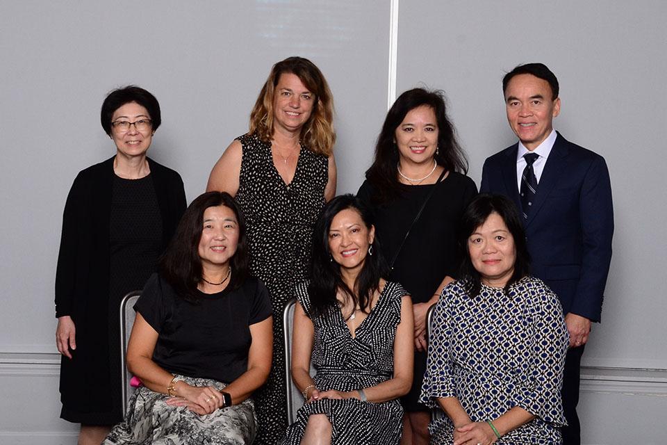 School of Medicine classmates posed for group photos during SLU's 2025 Med Reunion. Photo by Sarti Photo Services.