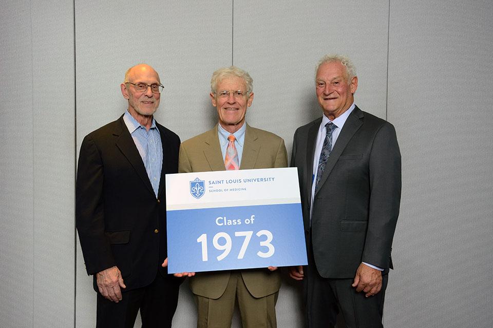 School of Medicine classmates posed for group photos during SLU's 2025 Med Reunion. Photo by Sarti Photo Services.