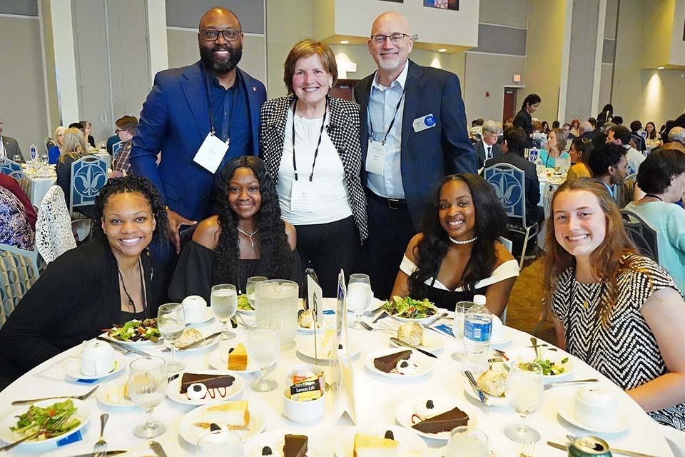 Donors and student scholarship recipients enjoy dinner at the 2026 Scholarship Dinner. Photo by Megan Favignano-Mansouri.