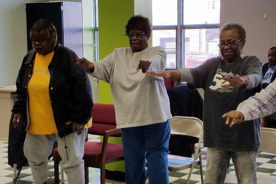 SLU's Geriatric Workforce Enhancement Program offers older adult wellness groups, caregiver support and interprofessional education.