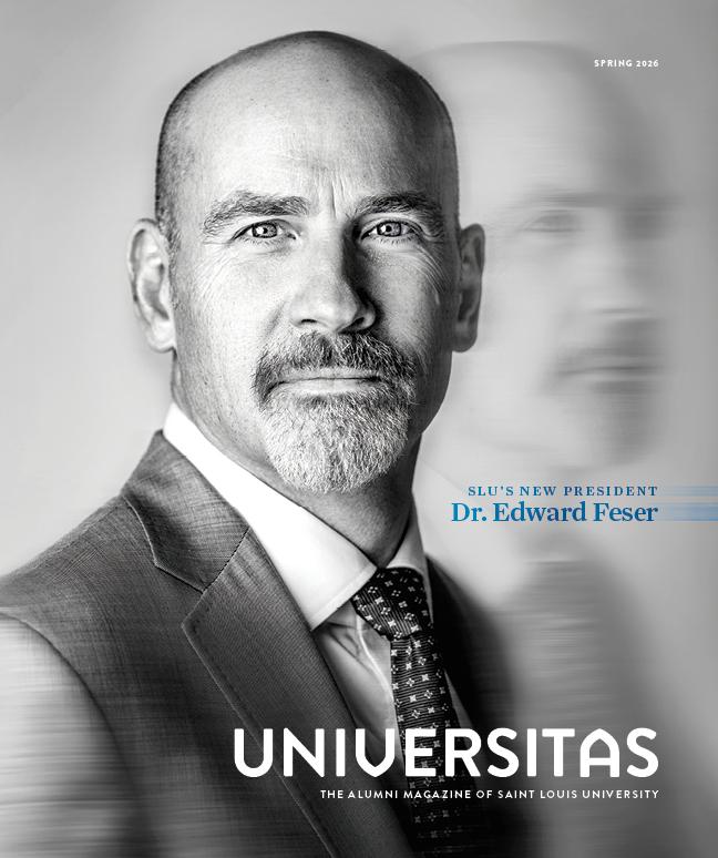 The cover of Universitas earned an honorable mention in the publications category in the University Photographers' Association of America annual contest. Photo by Sarah Conroy.