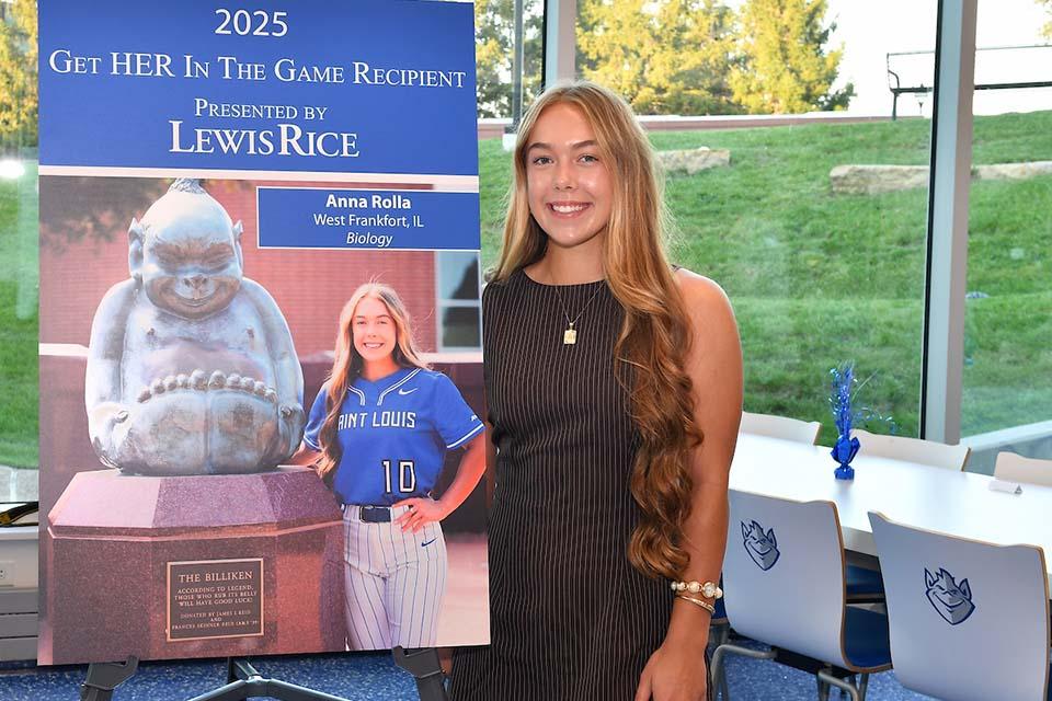 Get HER in the Game supports Saint Louis University's women's athletic programs and student-athletes. 