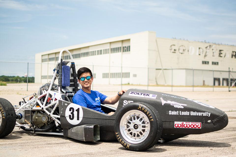 Ready to run in a race car built by Billikens. Submitted photo