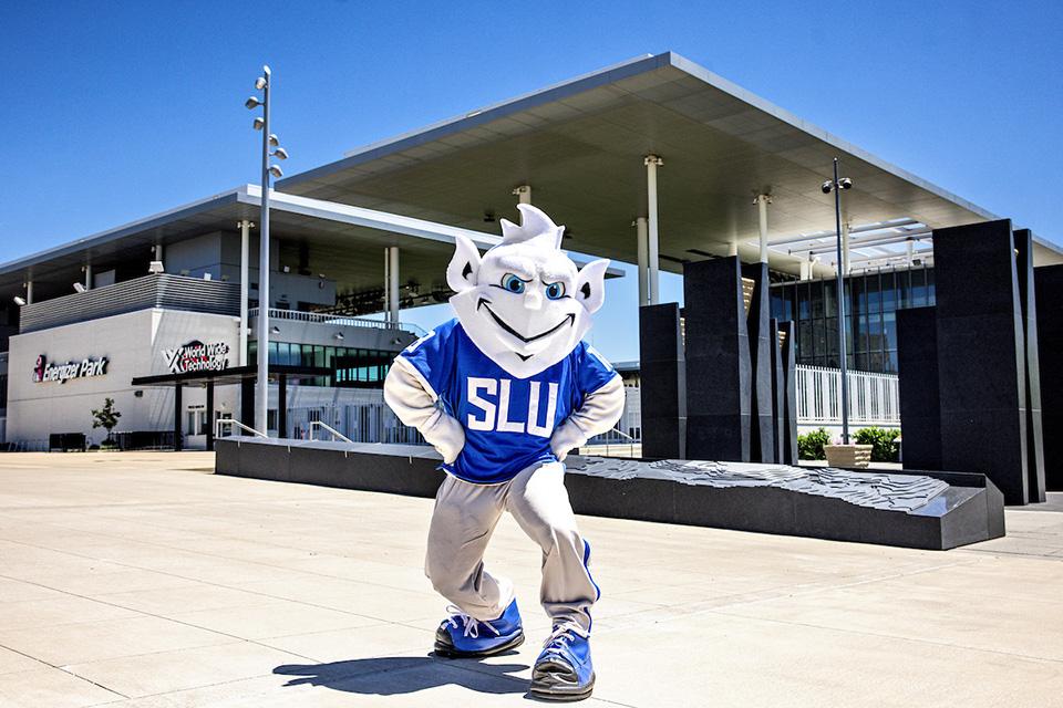The St. Louis City SC soccer team plays at Energizer Park in downtown St. Louis.