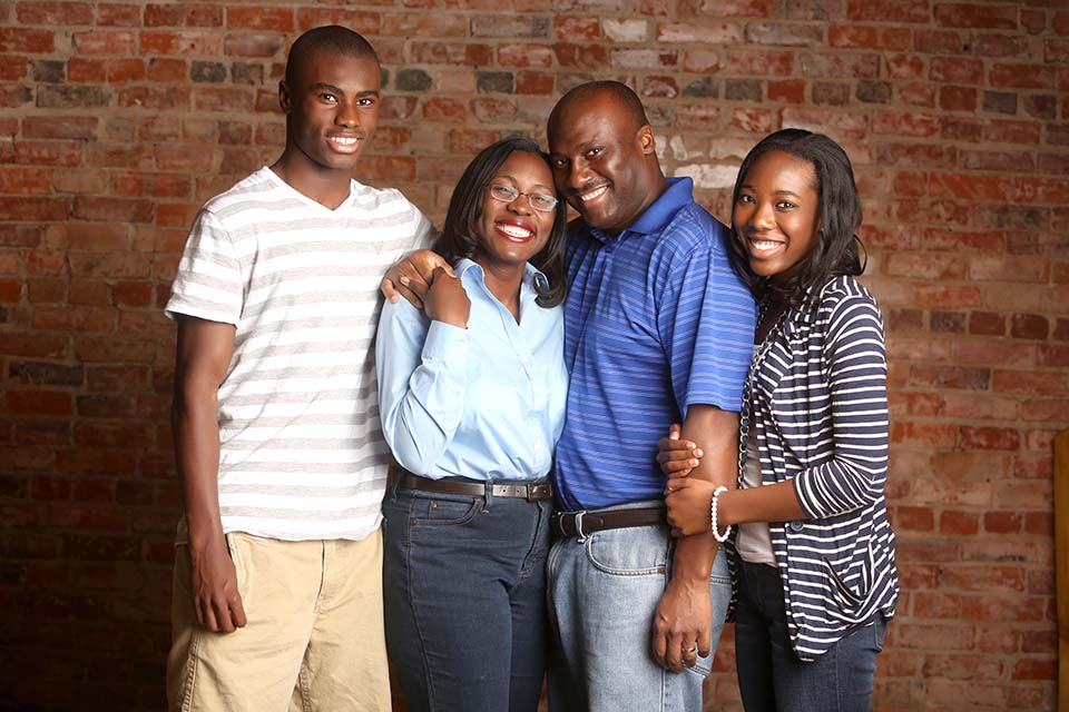 Tiffany Anderson with her late husband Stanley Anderson, their son Chris and daughter Whitney.