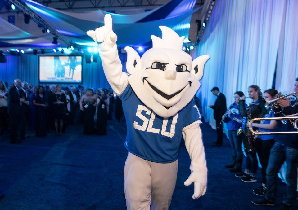 SLU mascot The Billiken