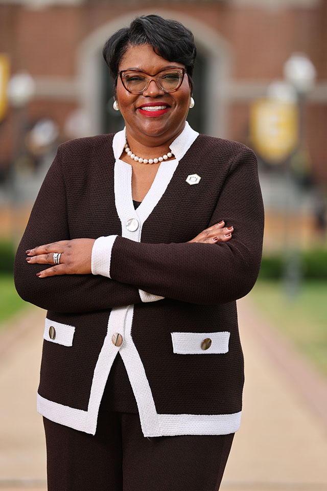 LaTonia Collins Smith LaTonia Collins Smith poses for a photo outside.