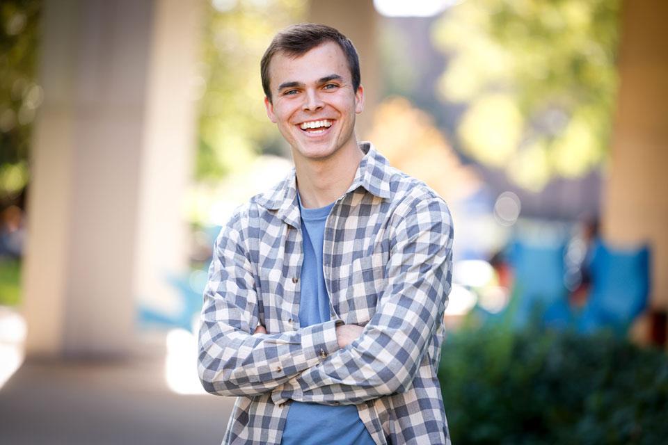 Photo of SLU student Michael Orosz-Fagen