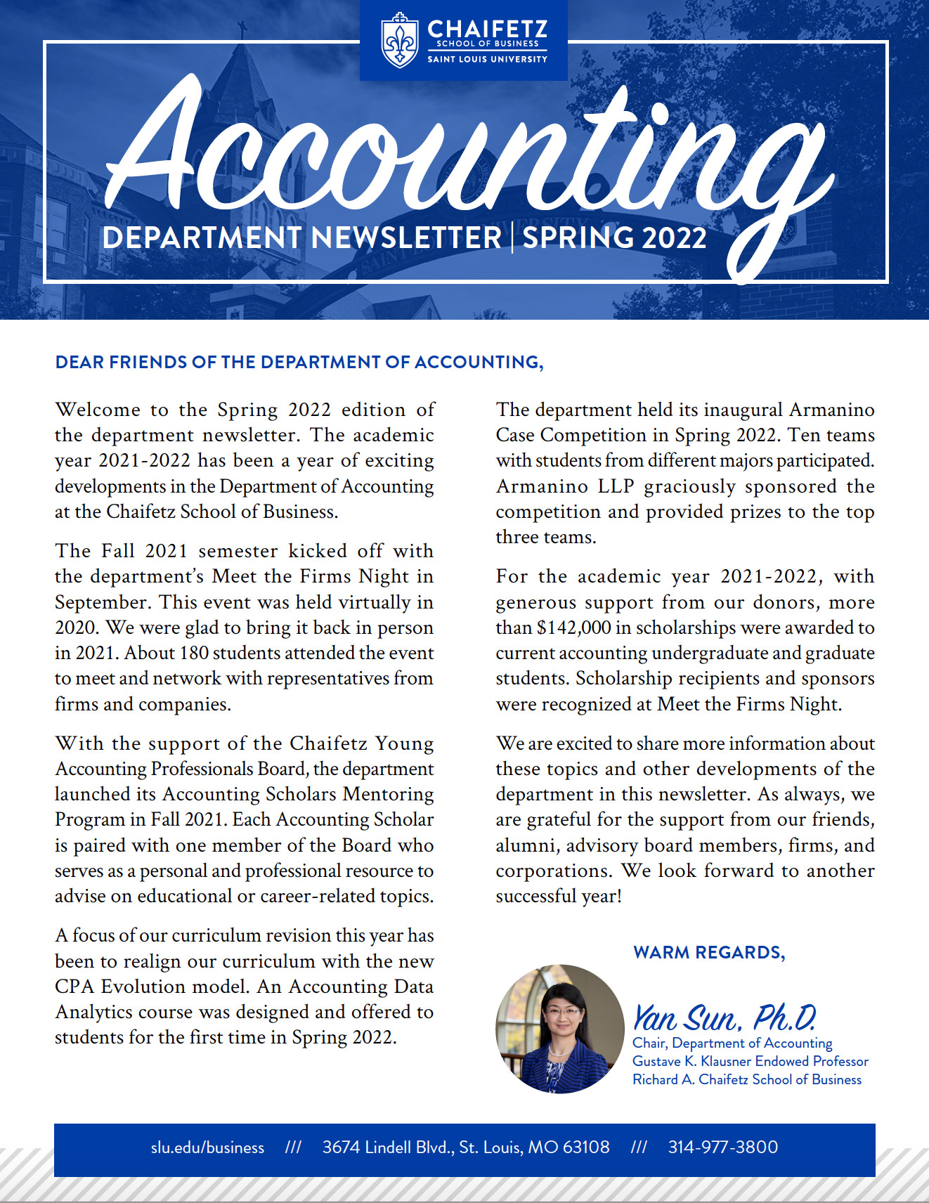 Department of Accounting Spring 2021 Newsletter