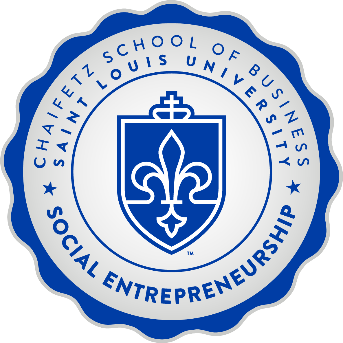 Social Entrepreneurship Digital Badge Reading "Chaifetz School of Business Saint Louis University - Social Entrepreneurship"
