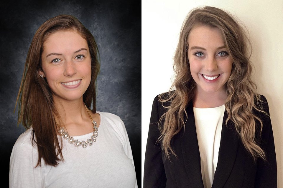 Shannon Shaughnessy and Megan Hampson, two graduate students at the Chaifetz School enrolled in this semester's capstone course
