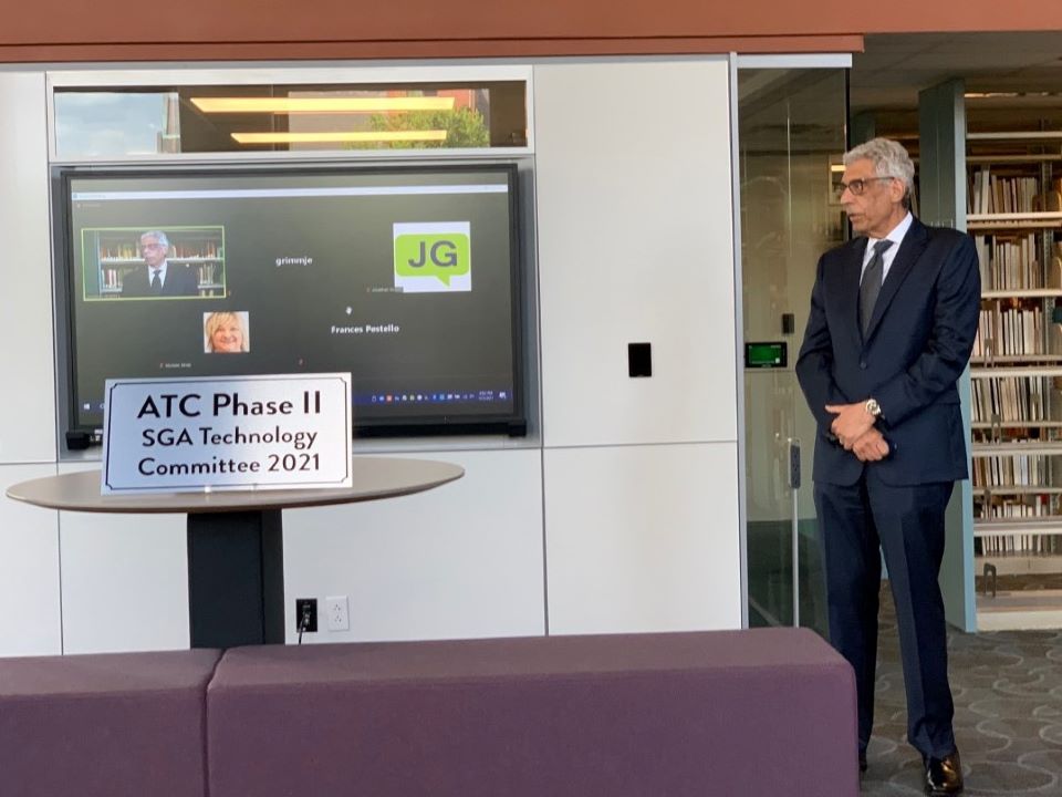 Dr. Pestello at the ATC grand opening