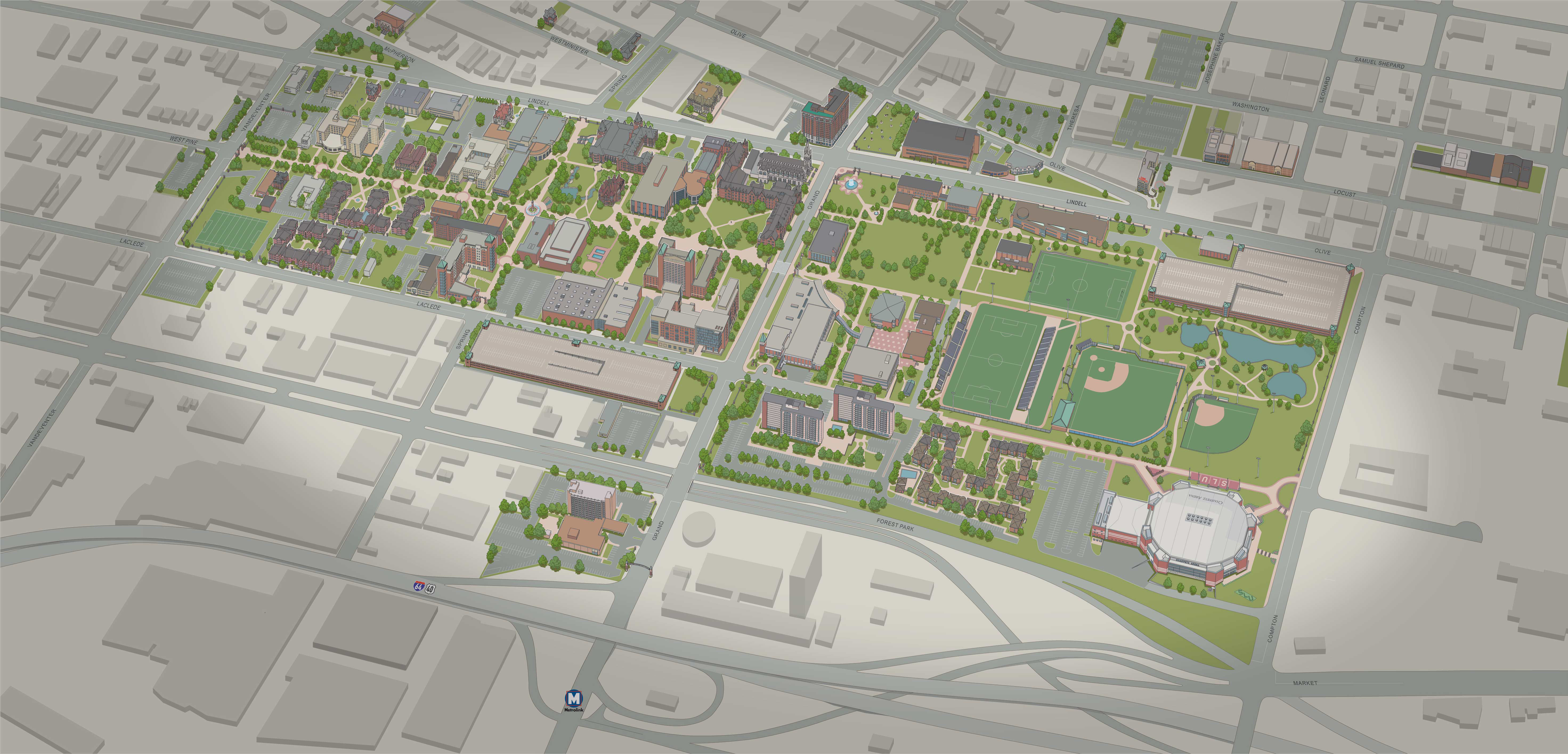Saint Louis University Campus Map