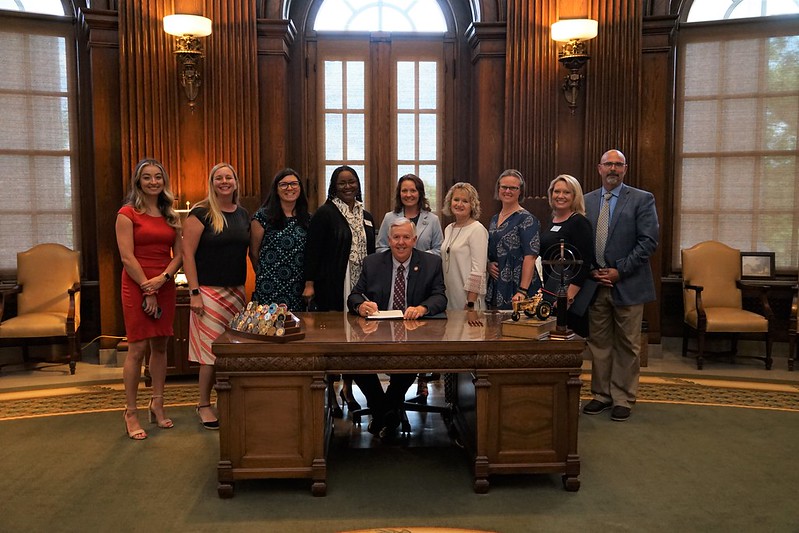 Missouri Governor signing HB 2149 into law