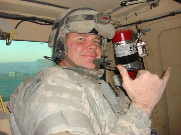 Chip Jost in combat medic gear