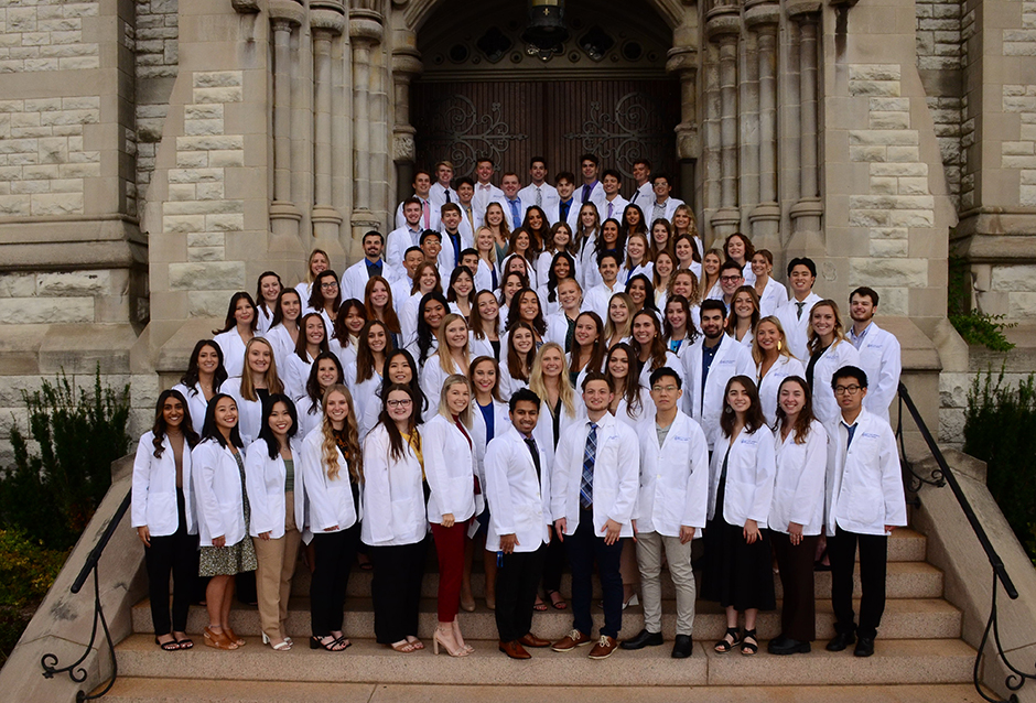The SLU Physical Therapy Class of 2025 was honored with their White Coat Ceremony over Homecoming and Family Weekend. 