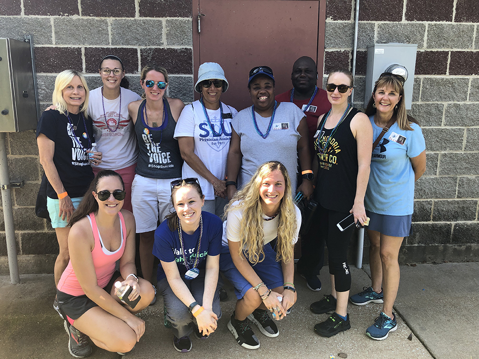 PA students and faculty participate in walk to prevent suicide