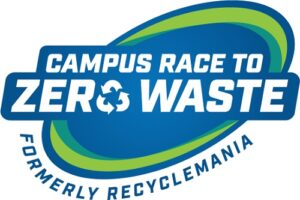 Logo saying Campus Race To Zero Waste, formerly Recyclemania