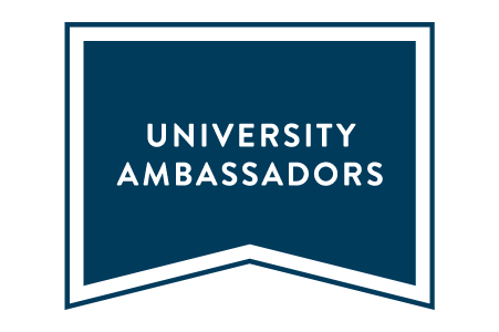 Wordmark reading University Ambassadors