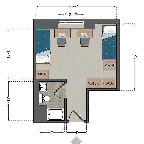 Griesedieck Hall Double Deluxe