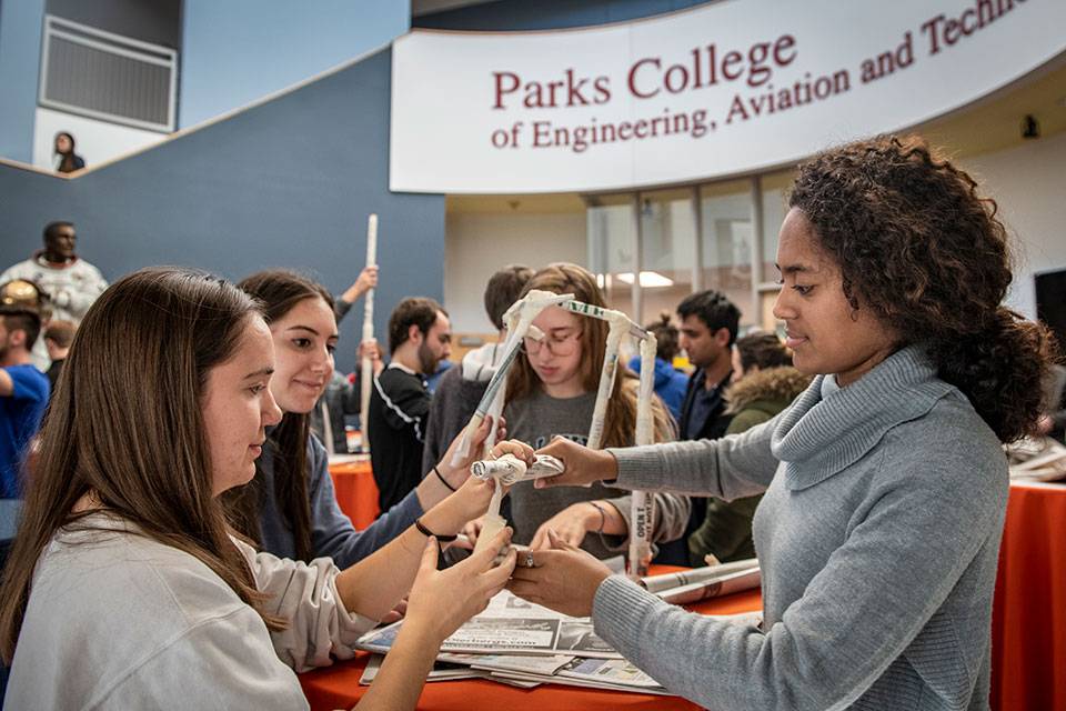 Engineering students partner on project