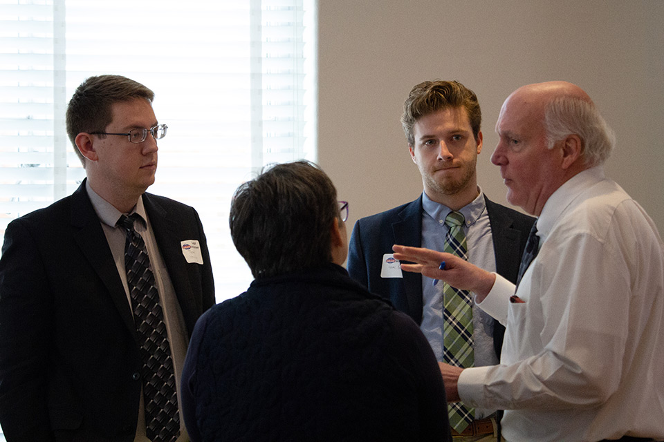 John Ammann with students
