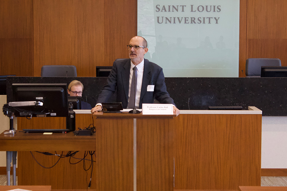 Hosted by the SLU Law Journal, the lecture titled Progressive Constitutionalism and its Libertarian Discontents: The Case of LGBTQ Rights, explored the ways in which libertarian political morality and constitutionalism creates a double-edged sword for progressives. The keynote was delivered by Professor Carlos Bell.