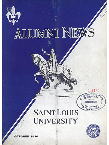 October 1930 Cover of the SLU Alumni News