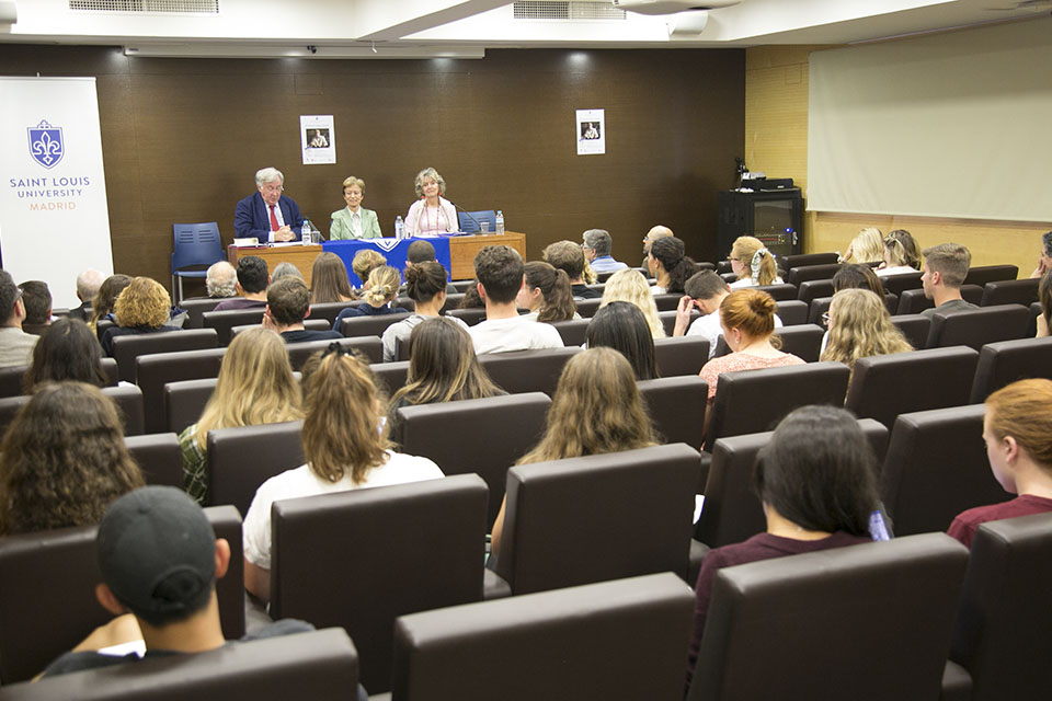 SLU-Madrid hosts Spanish literature conference on Antonio Pereira.