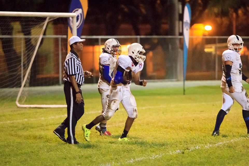 Daniel Mateo Kitcher on the football field.