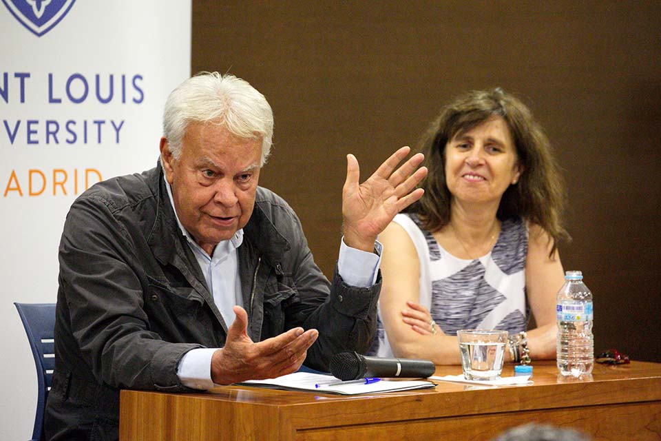 Felipe Gonzalez at SLU-Madrid