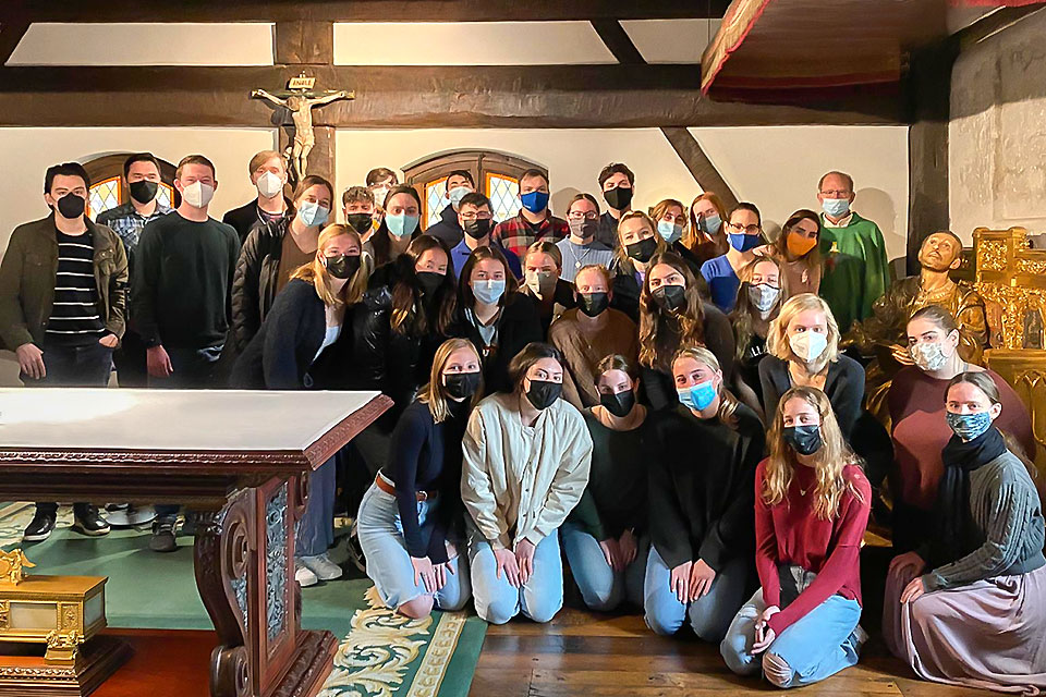 Participants in the Spring 2022 Loyola Retreat