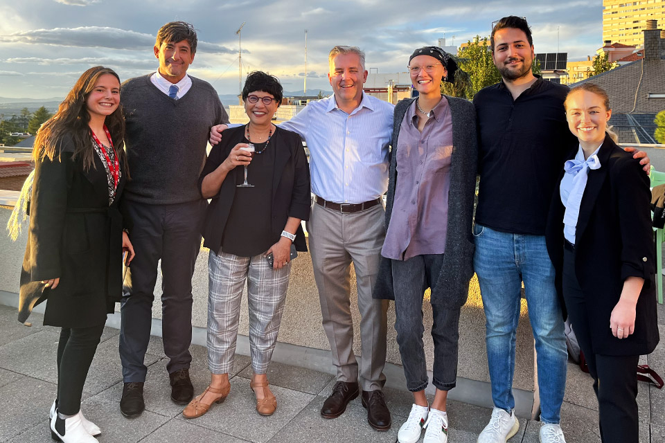 Dr. Gupta and Dr. Moreno with student participants.