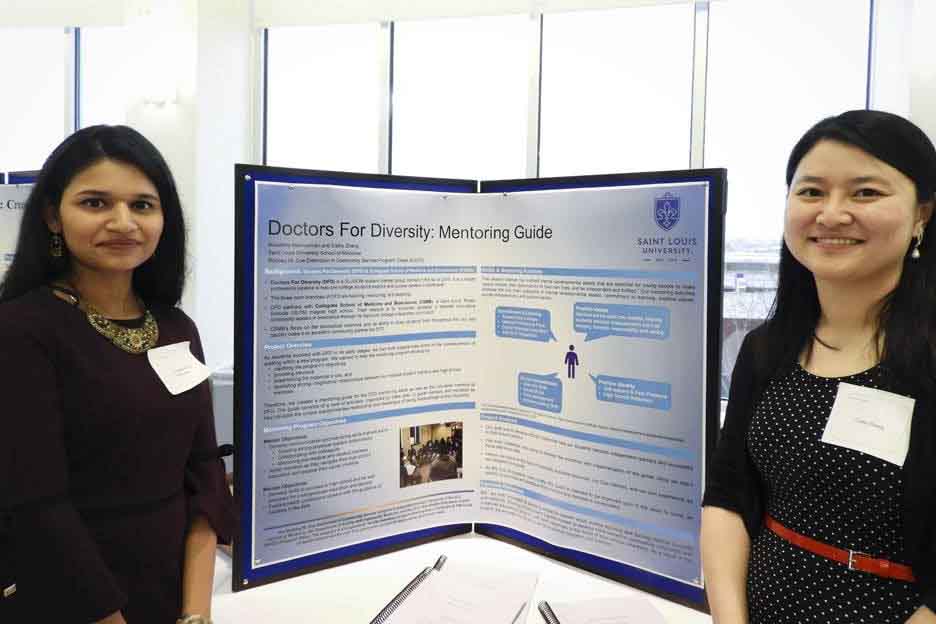 Doctors for diversity poster with two doctors. 