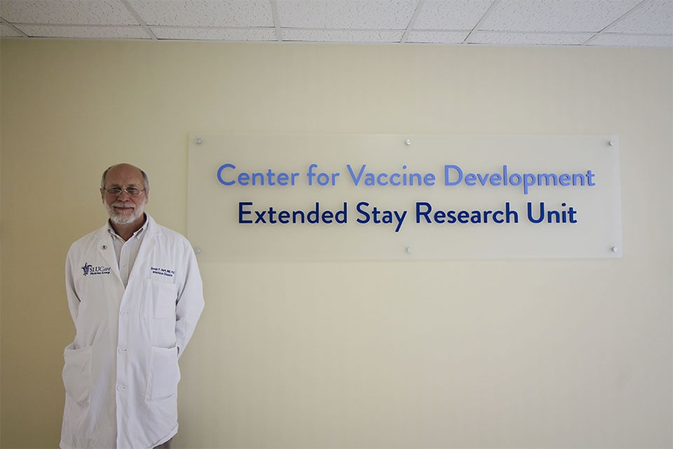 Daniel Hoft, M.D., Ph.D., directs SLU's Center for Vaccine Development, one of four NIAID-funded Vaccine and Treatment Evaluation Units that studying influenza in a challenge study. 