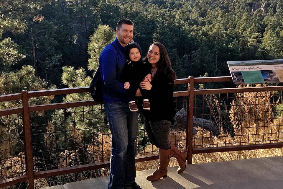 Stephen Grote Stephen Grote, Ph.D. outdoors with family.