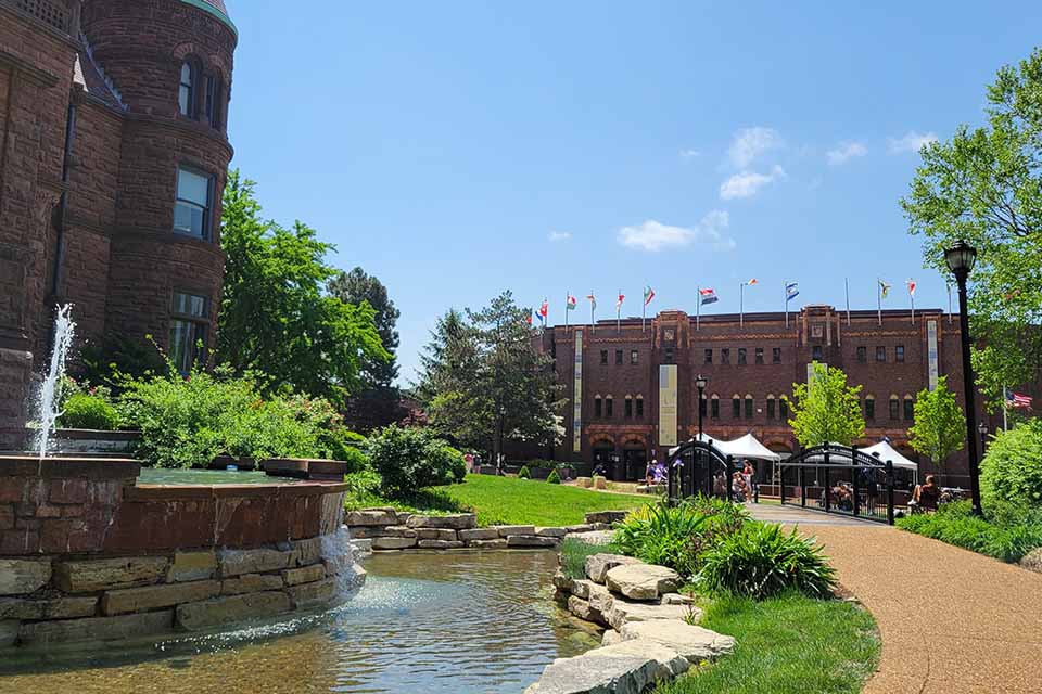 A beautiful campus photo of the Center for Global Citizenship.