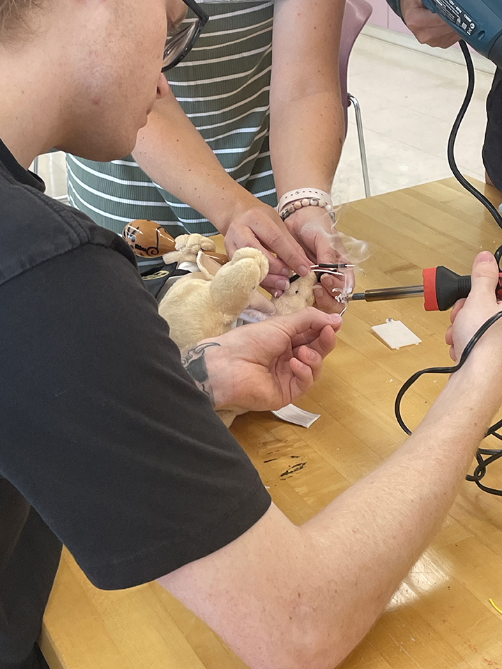 A SLU student adapts a toy.