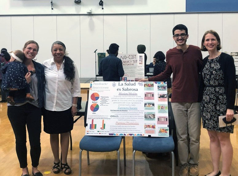 The recipients of the 1818 Community Engagement Grant Program presented on the impact of their projects at the Annual Showcase, held Wednesday, May 4 in the Center for Global Citizenship.  Nearly 100 attendees from campus and the community visited the 18 display tables to learn more about the positive difference the groups made through their grant funding.  