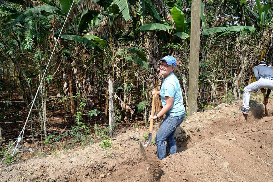 Rachel Rimmerman working on water project