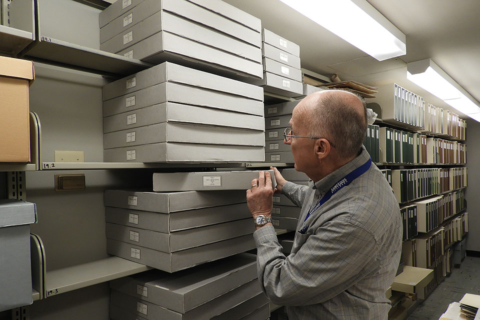 John Waide in the archives