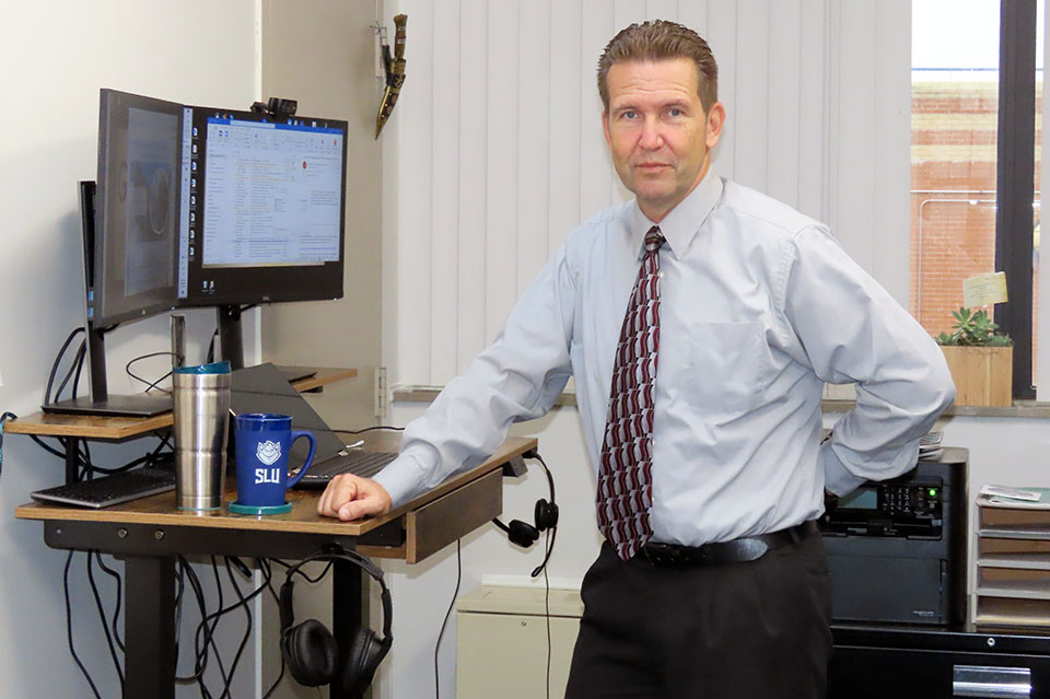 Alexei Demchenko in his office