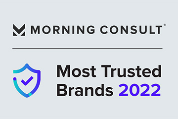 A graphic of Morning Consult's Most Trusted Brands logo