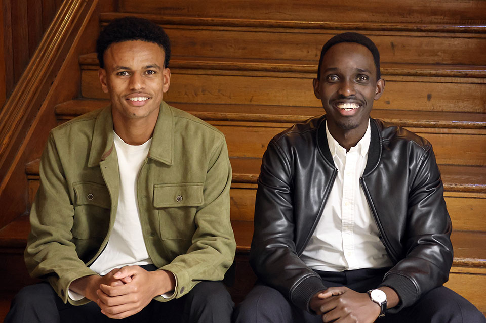 After less than two years in operation, a business founded by a Saint Louis University student has gone from dorm room to the world. Moii Coffee, founded in early 2023 by Firaol Ahmed, a senior in the Richard A. Chaifetz School of Business, began with Ahmed selling coffee out of his residence hall at SLU. Today, with the addition of partner and SLU alum Andy Irakoze, the business is a supply chain and logistics firm connecting coffee farmers in Africa with roasters in North America.