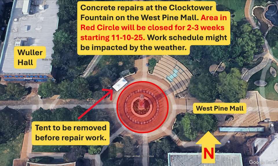 a bird's eye view of a circular structure