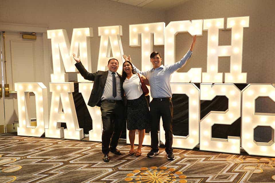 Saint Louis University School of Medicine’s Class of 2026 gathered in the grand ballroom of the Chase Park Plaza on March 20, as students eagerly awaited the results of the National Residency Match Program.