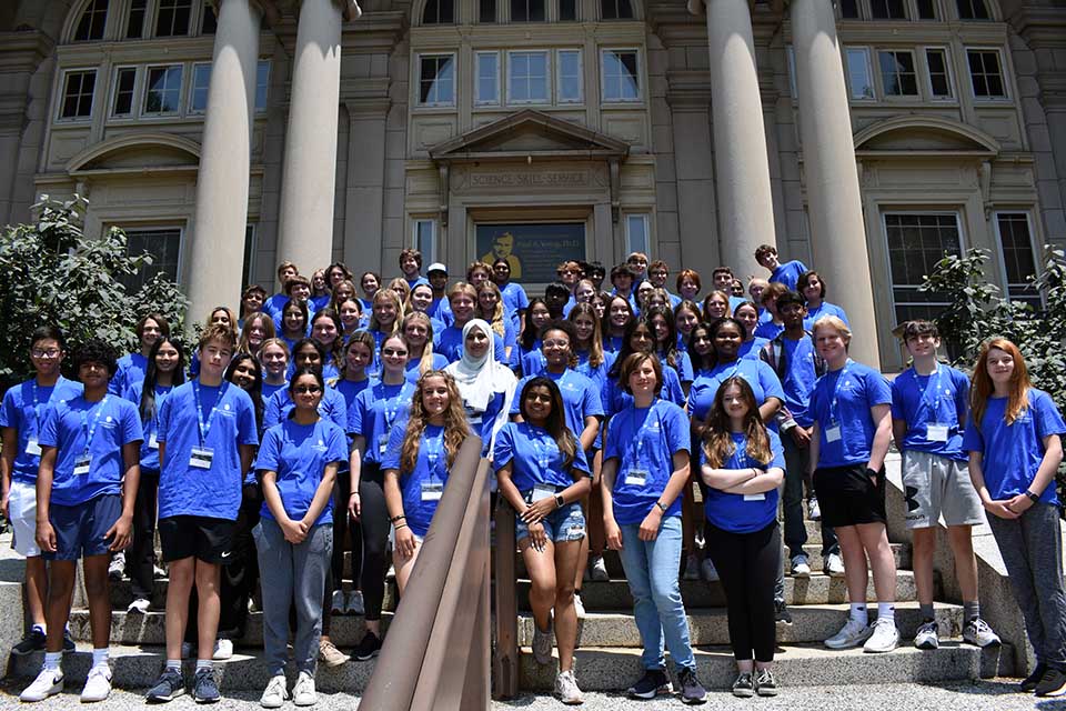 Students who took part in the Adventures in Medicine and Science (AIMS), annual Medical and Surgical Summer Workshop gathered for a picture. Submitted photo.