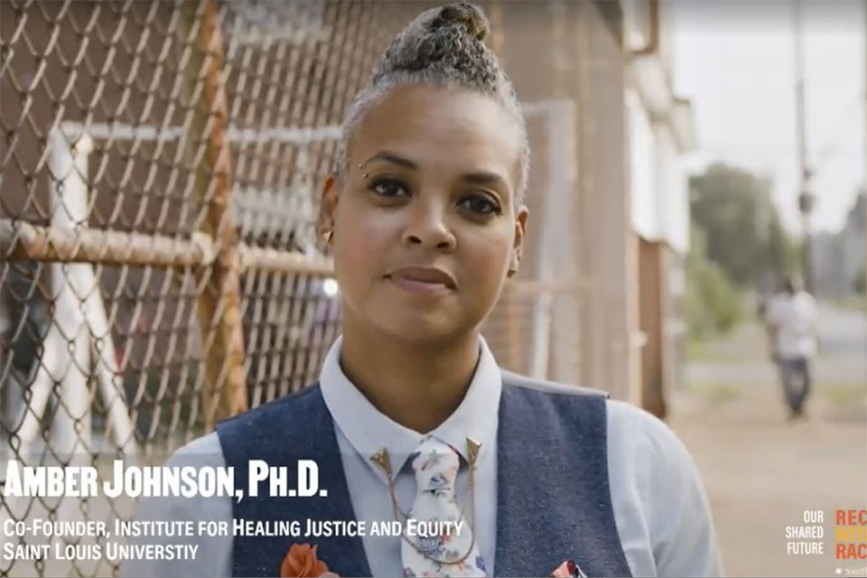 Amber Johnson, Ph.D., interim vice president in the Office of Diversity and Community Engagement and professor of communication