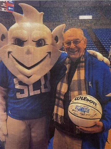 John Apel, Fr. Apel with Billiken